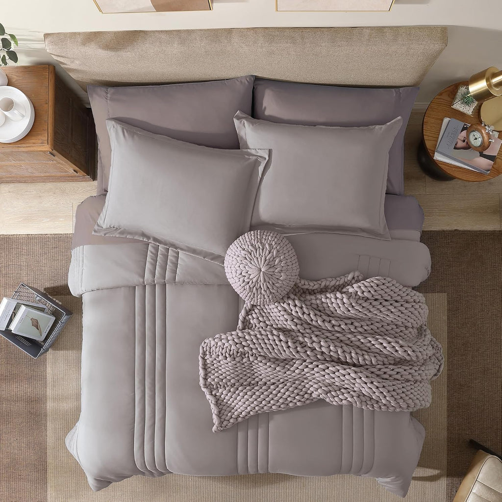 Melex 7-piece Bed in a Bag Comforter Set with Sheets