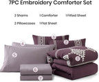Melex Embroidery Comforter Set