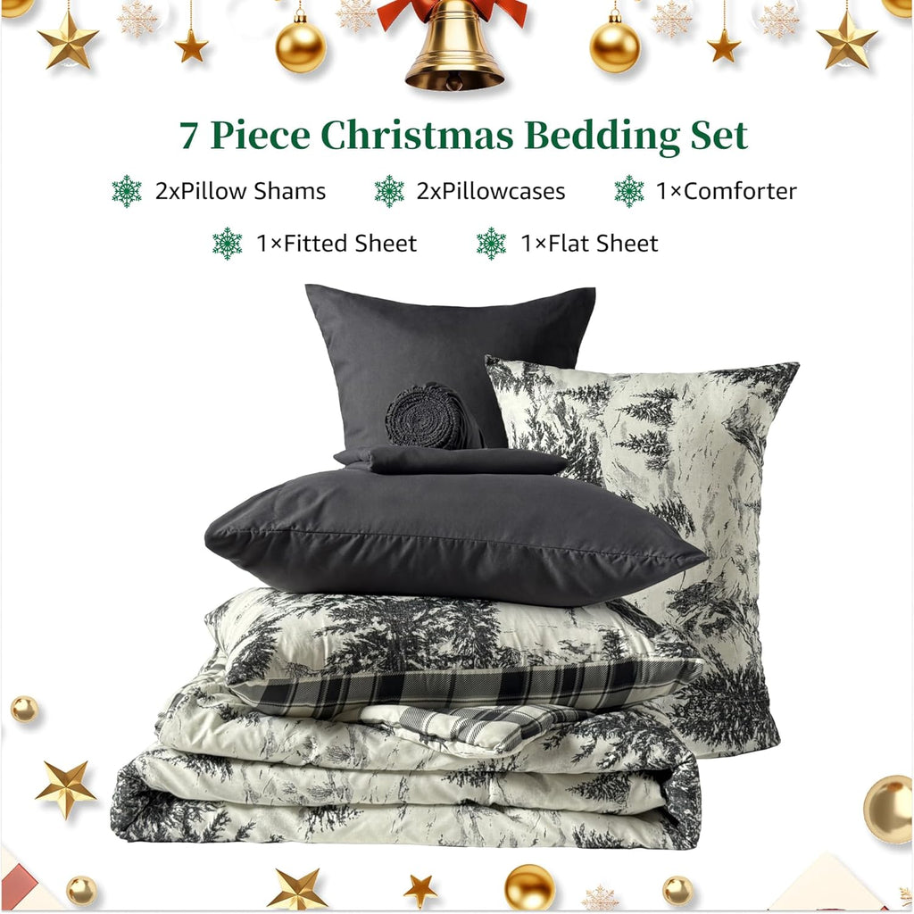 Melex Plaid Comforter Set
