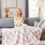 Melex Checkered Throw Blanket