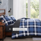 Melex Plaid Comforter Set
