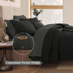 Melex 7-piece Bed in a Bag Comforter Set with Sheets