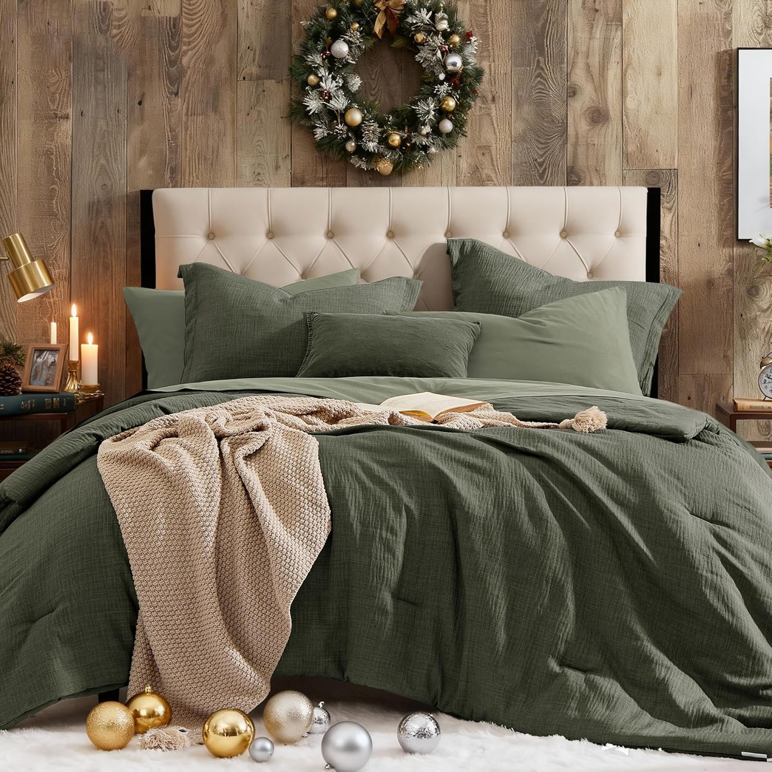 Melex Textured Comforter Set