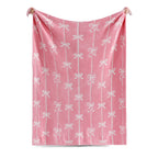 Catami Bow Throw Blanket-Reversible Home Decor Blankets for Couch Sofa Bed Camping 50"x60"