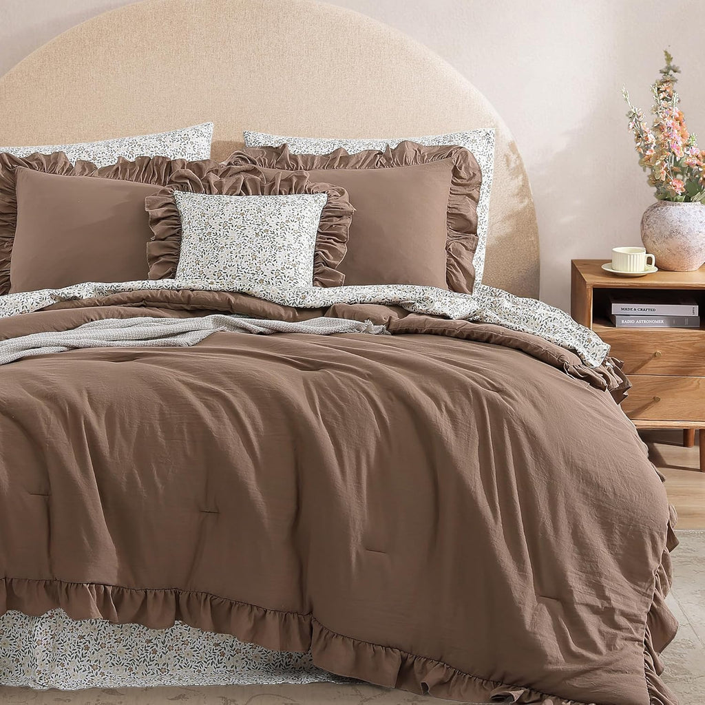 Melex Ruffle Comforter Set