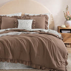 Melex Ruffle Comforter Set