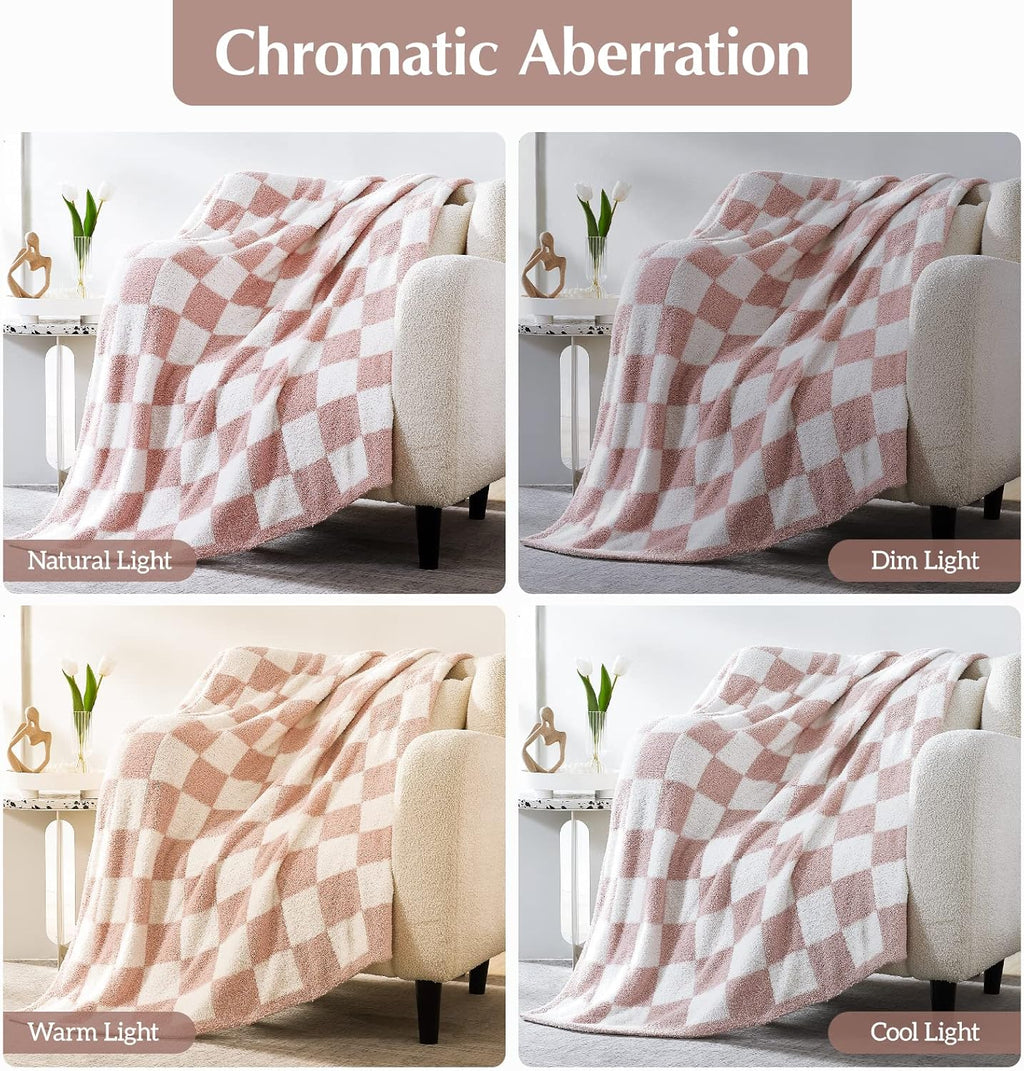 Melex Checkered Throw Blanket